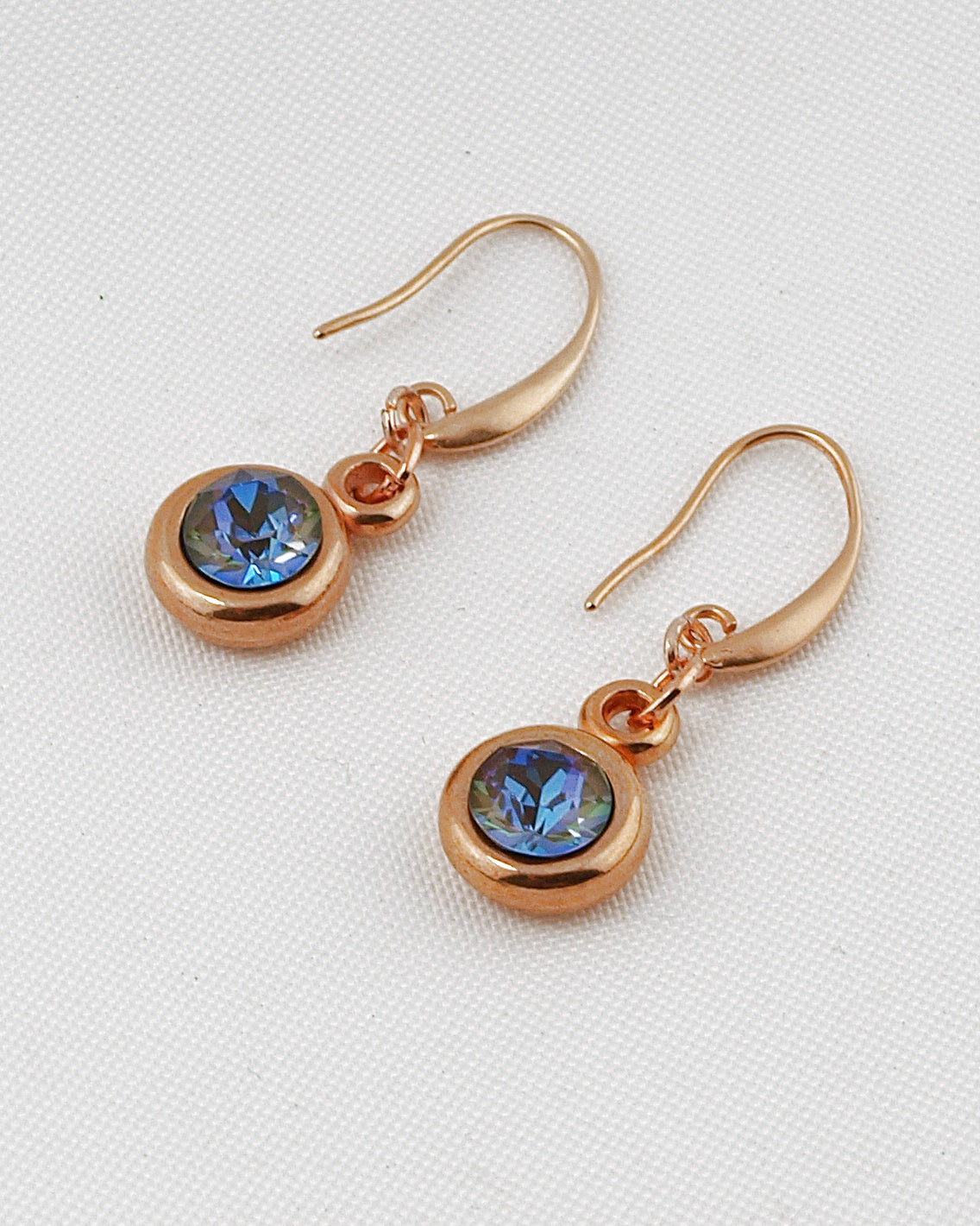 Oorbellen Swarovski Rosegoud