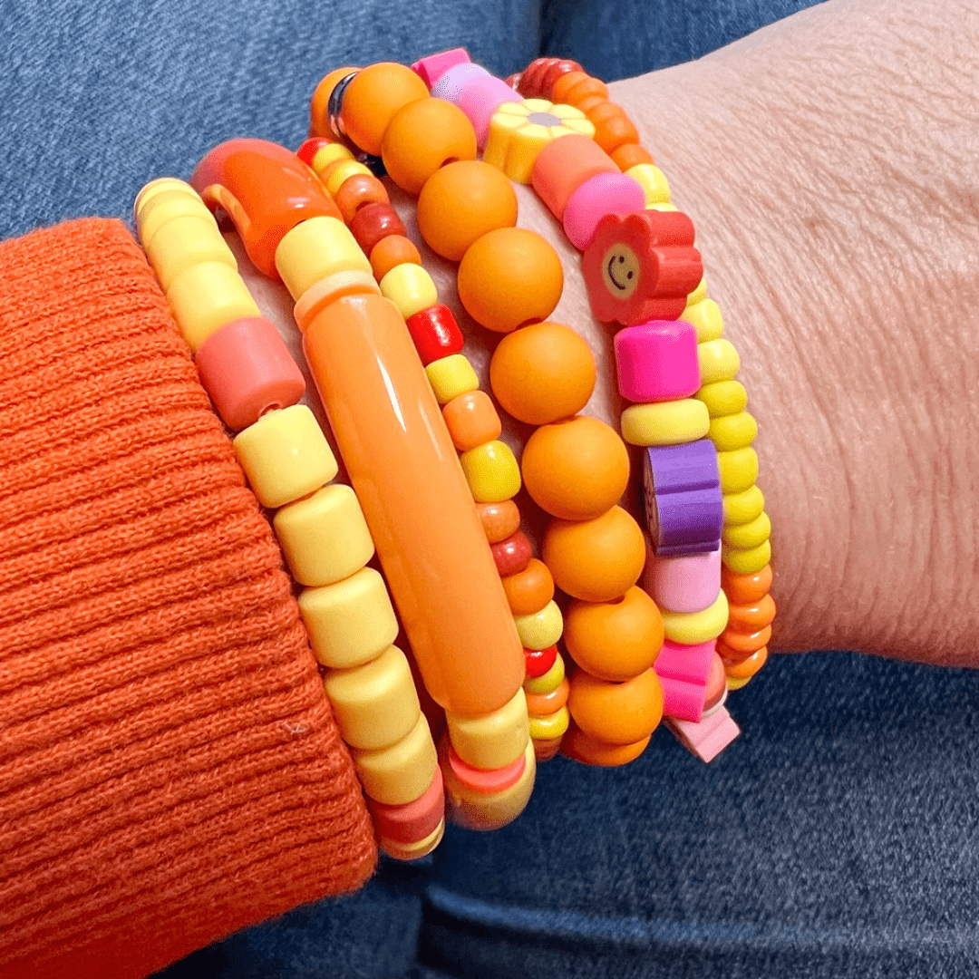 Spring set armbanden Orange - HanneHaves