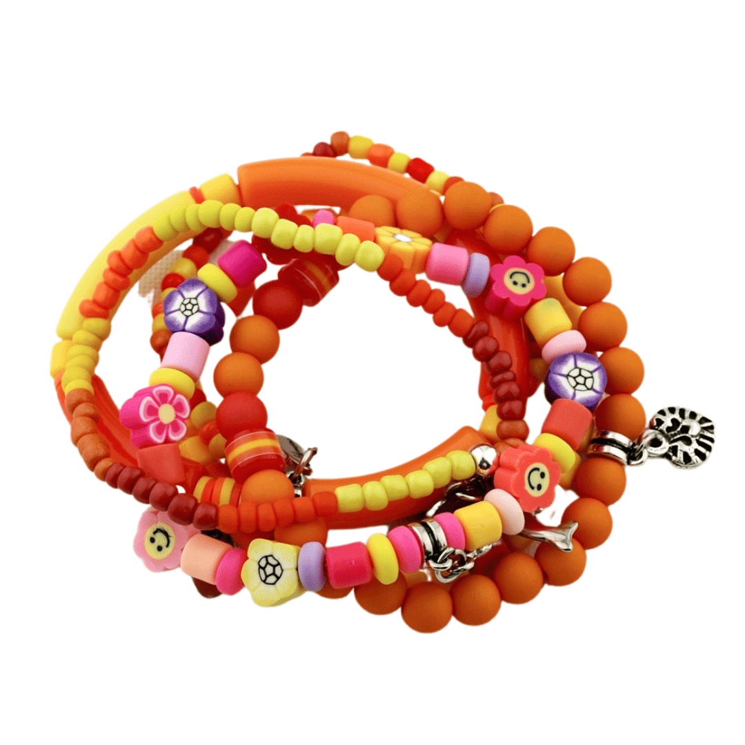 Spring set armbanden Orange - HanneHaves