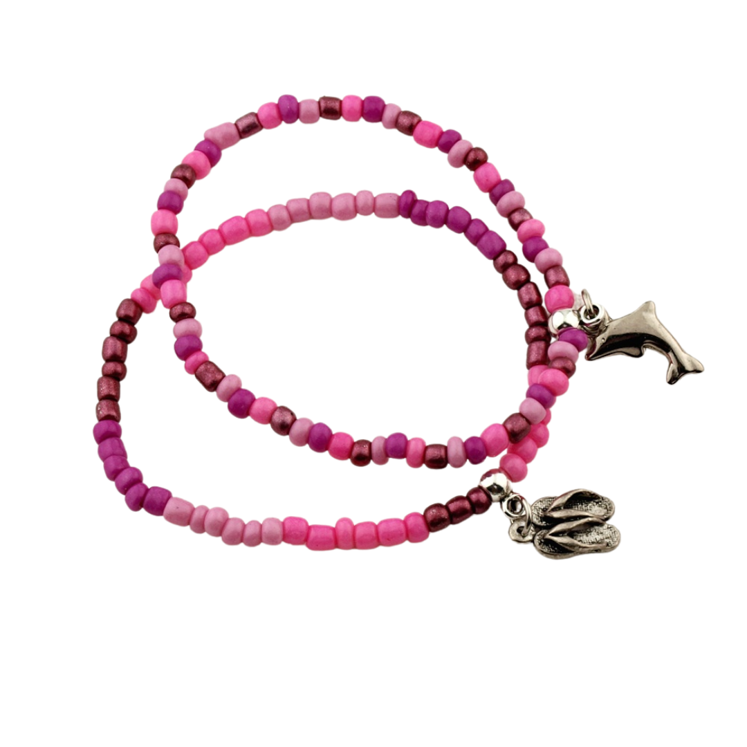 Spring set armbanden Pink