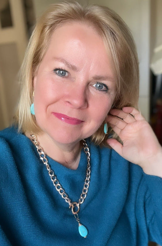 Oorbellen Turquoise Drops - HanneHaves