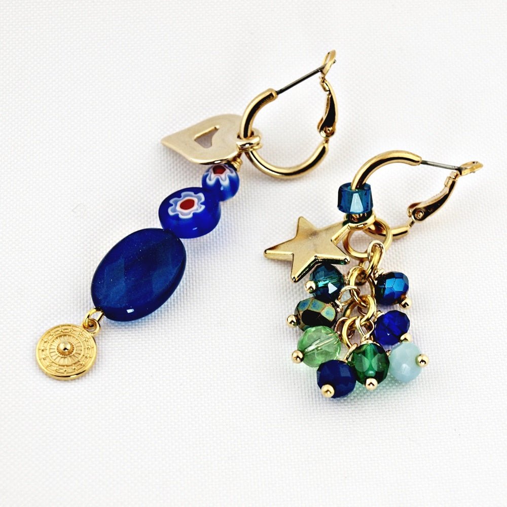 Oorbellen Creolen Novias Blue - HanneHaves