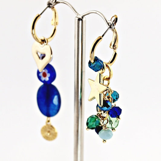 Oorbellen Creolen Novias Blue - HanneHaves