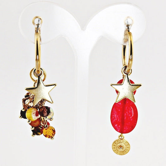 Oorbellen Creolen Novias Red - HanneHaves