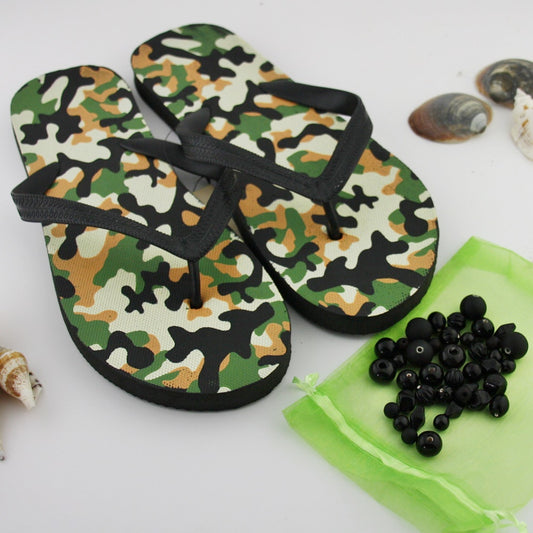 Teenslippers: Camouflage DIY