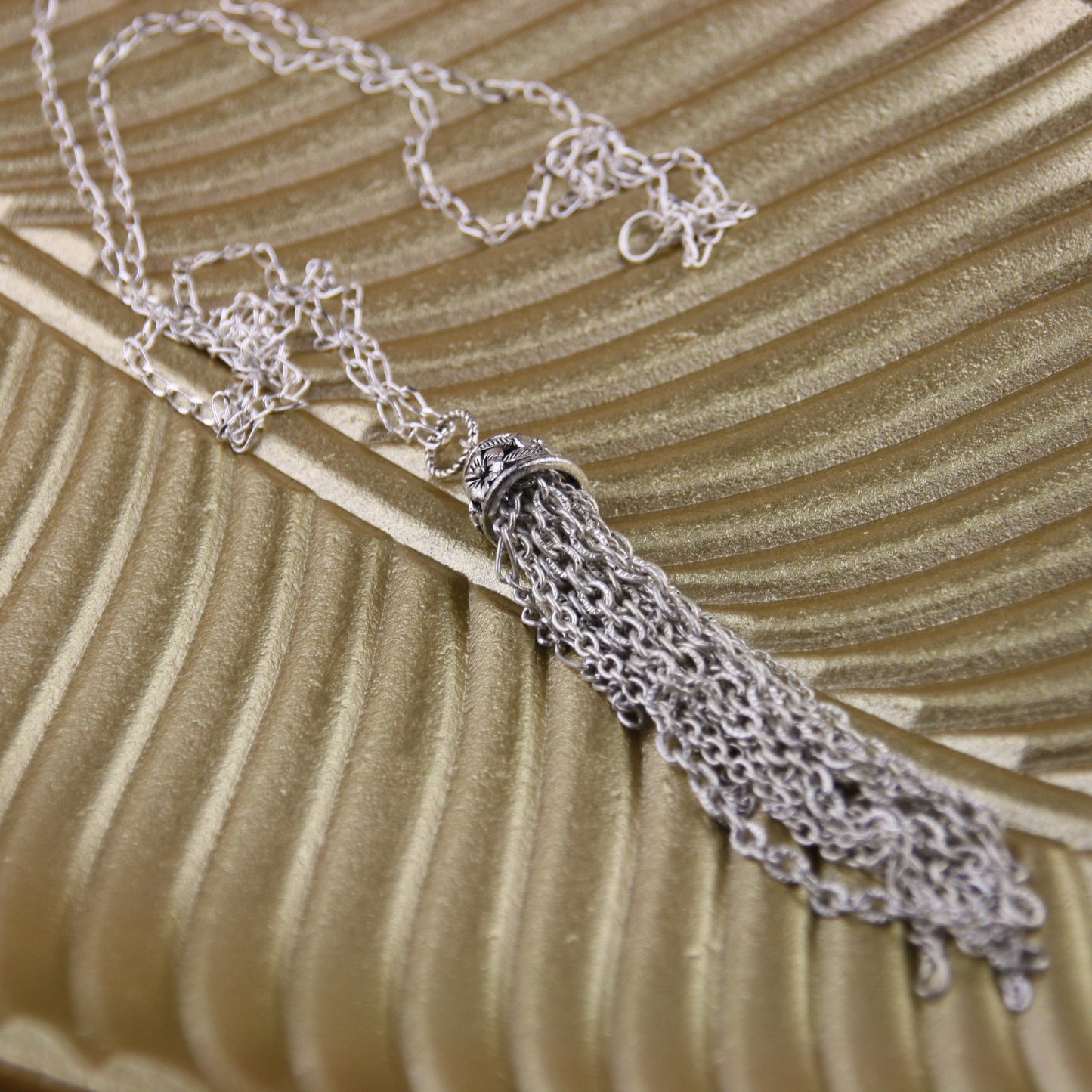 Ketting Fringe Silver Boho