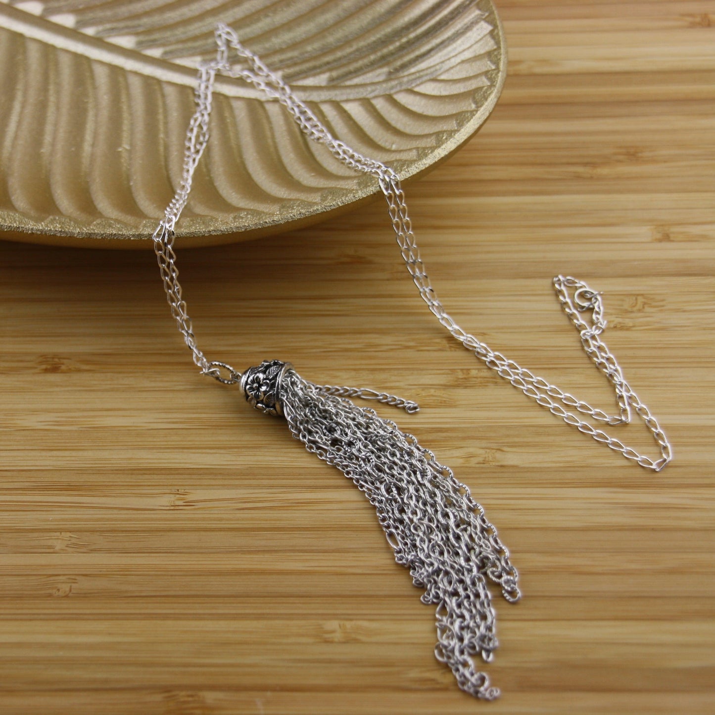 Ketting Fringe Silver Boho