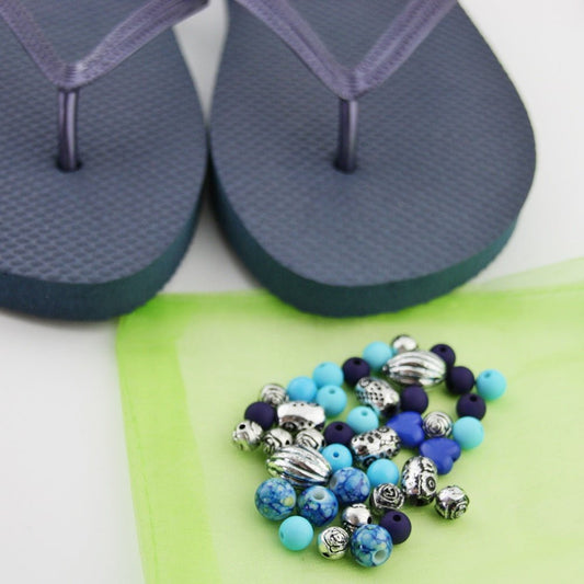 Teenslippers: Dark Blue DIY - HanneHaves