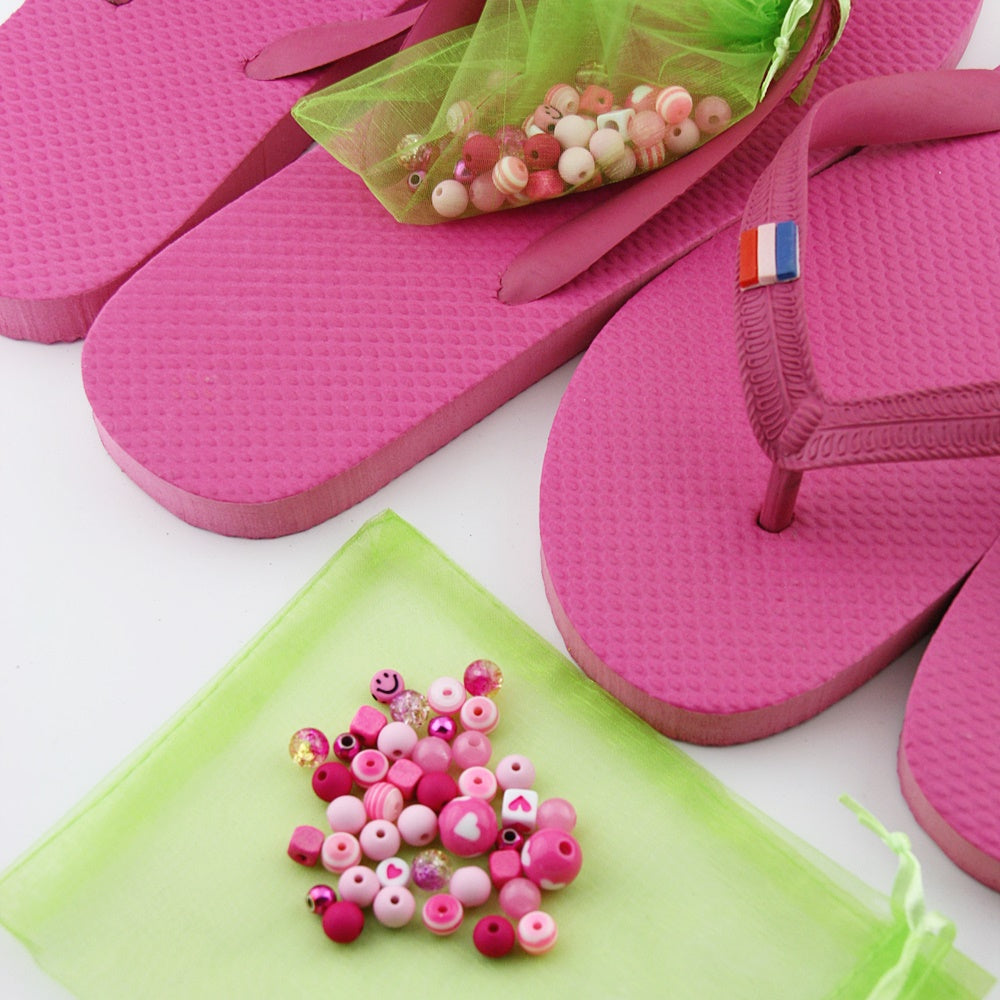 Teenslippers: Cerise Roze DIY