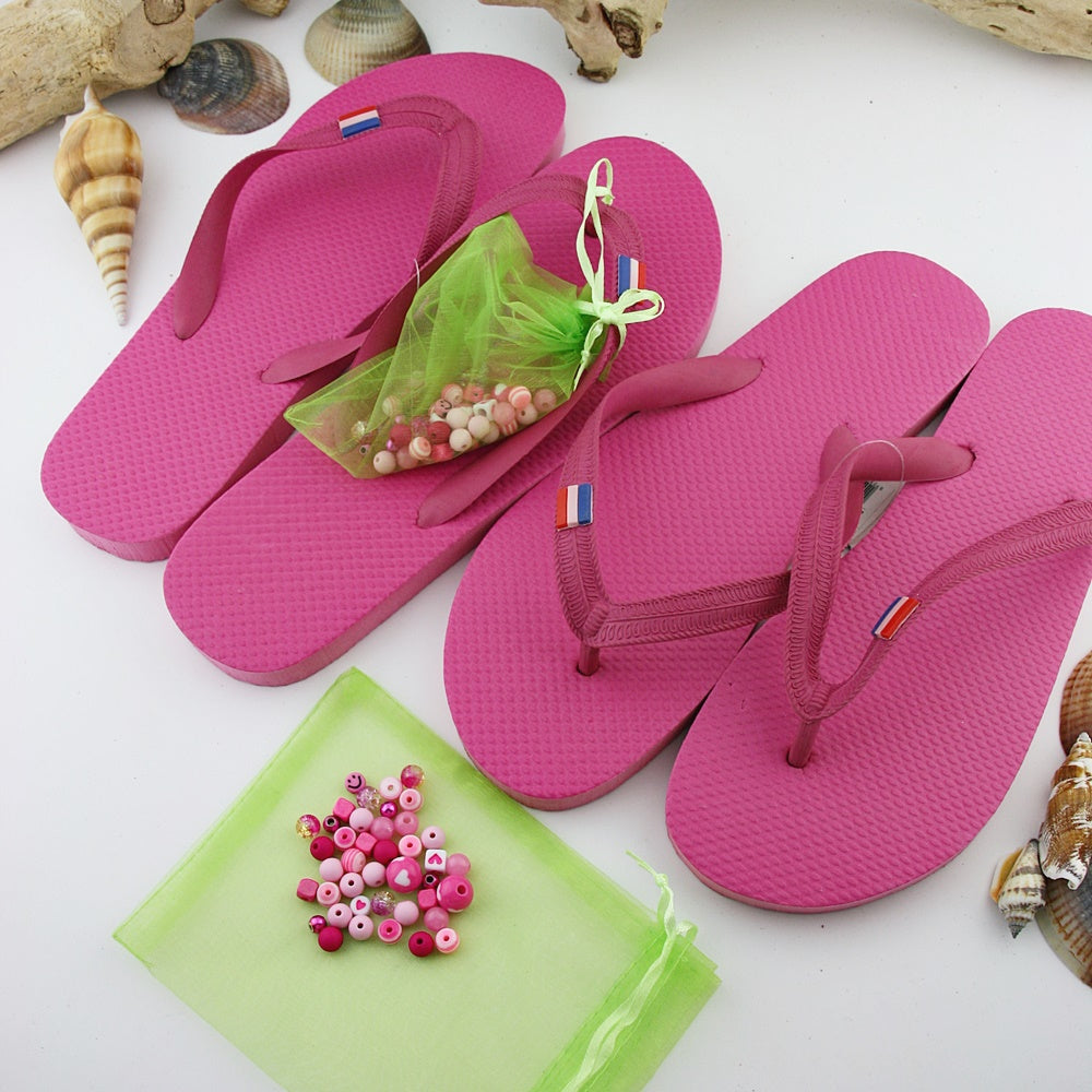 Teenslippers: Cerise Roze DIY