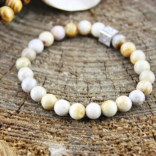 Natuursteenarmband Jess brown - HanneHaves