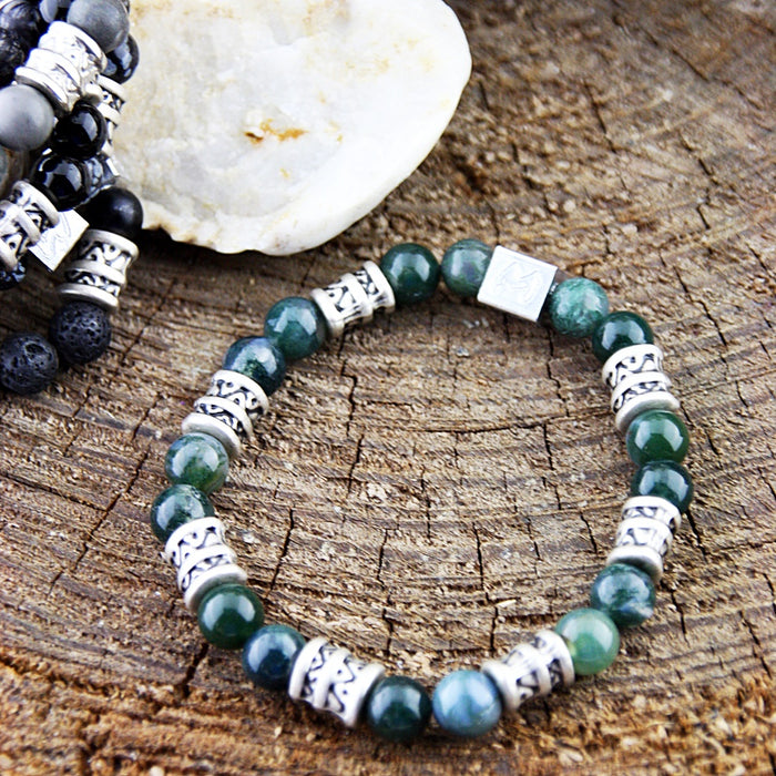 Natuursteenarmband Fuentes Fantasy Verde