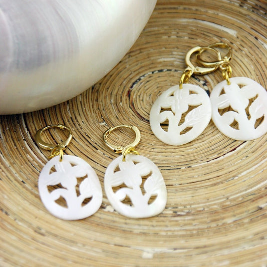 Oorbellen Flower Shell - HanneHaves