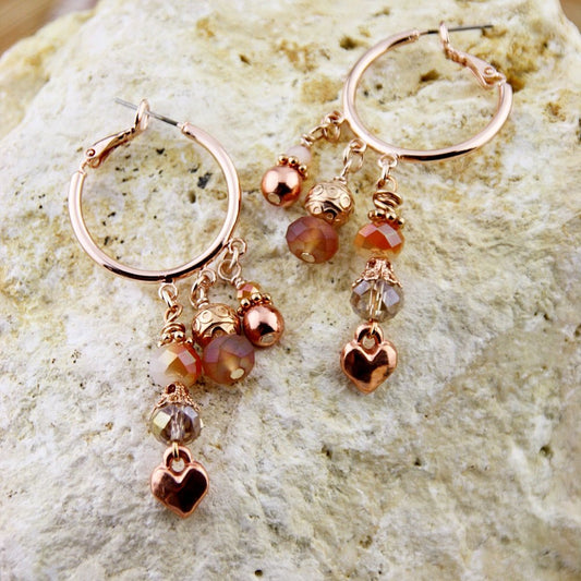 Oorringen Trio Rosa Criolla - HanneHaves