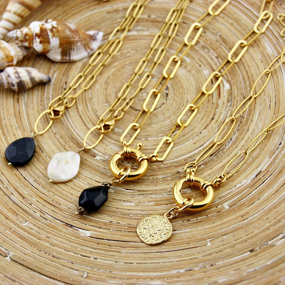 Korte schakelketting: Raven Agaat - HanneHaves