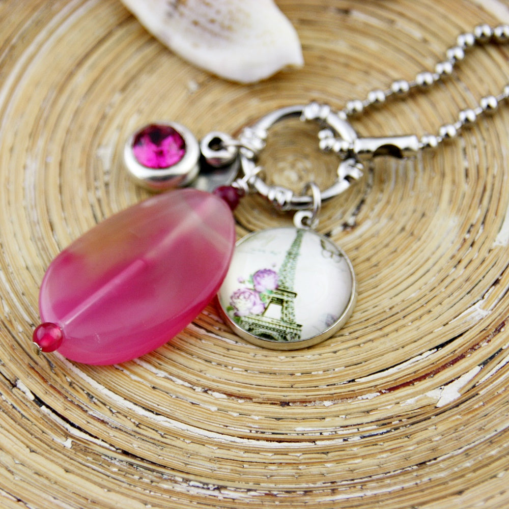 Lange ketting Pink