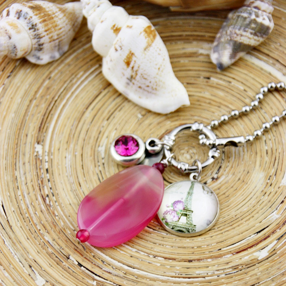 Lange ketting Pink