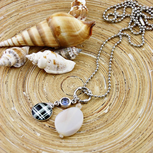 Lange ketting Cotton Checkered - HanneHaves