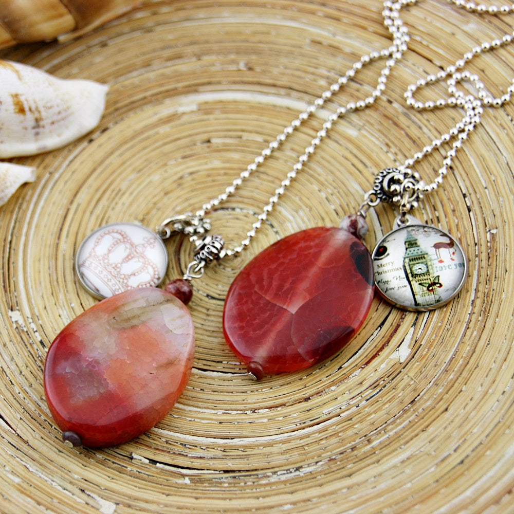 Lange ketting Coral Big Ben