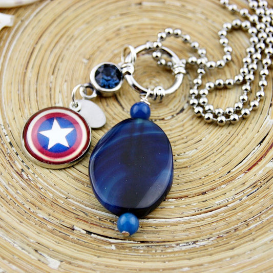 Lange ketting Blue Star - HanneHaves
