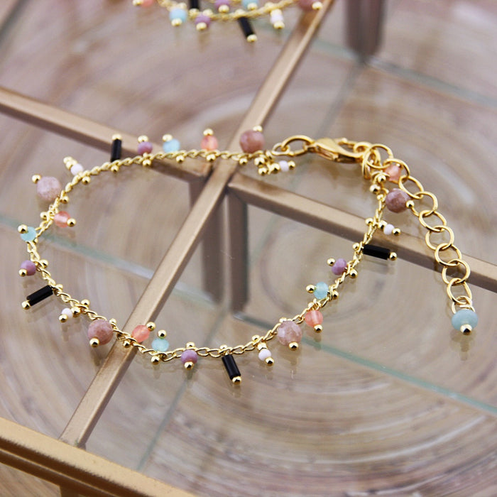 Armband Golden Jade Pieces