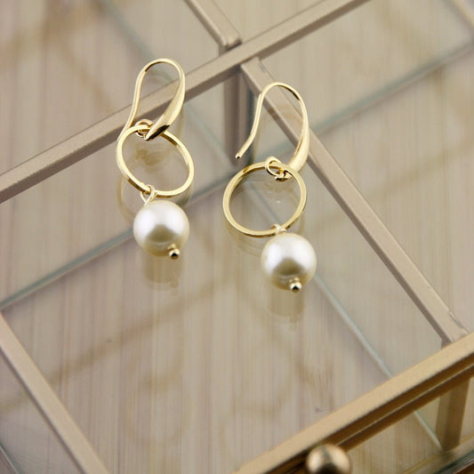 Oorbellen Loops Pearl - HanneHaves