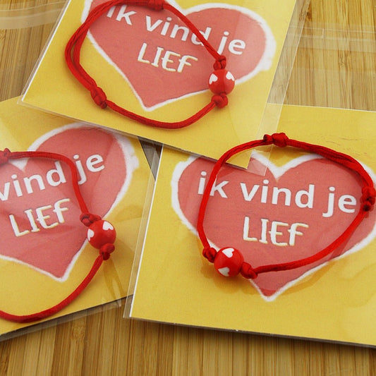 Armband Ik vind je lief - HanneHaves