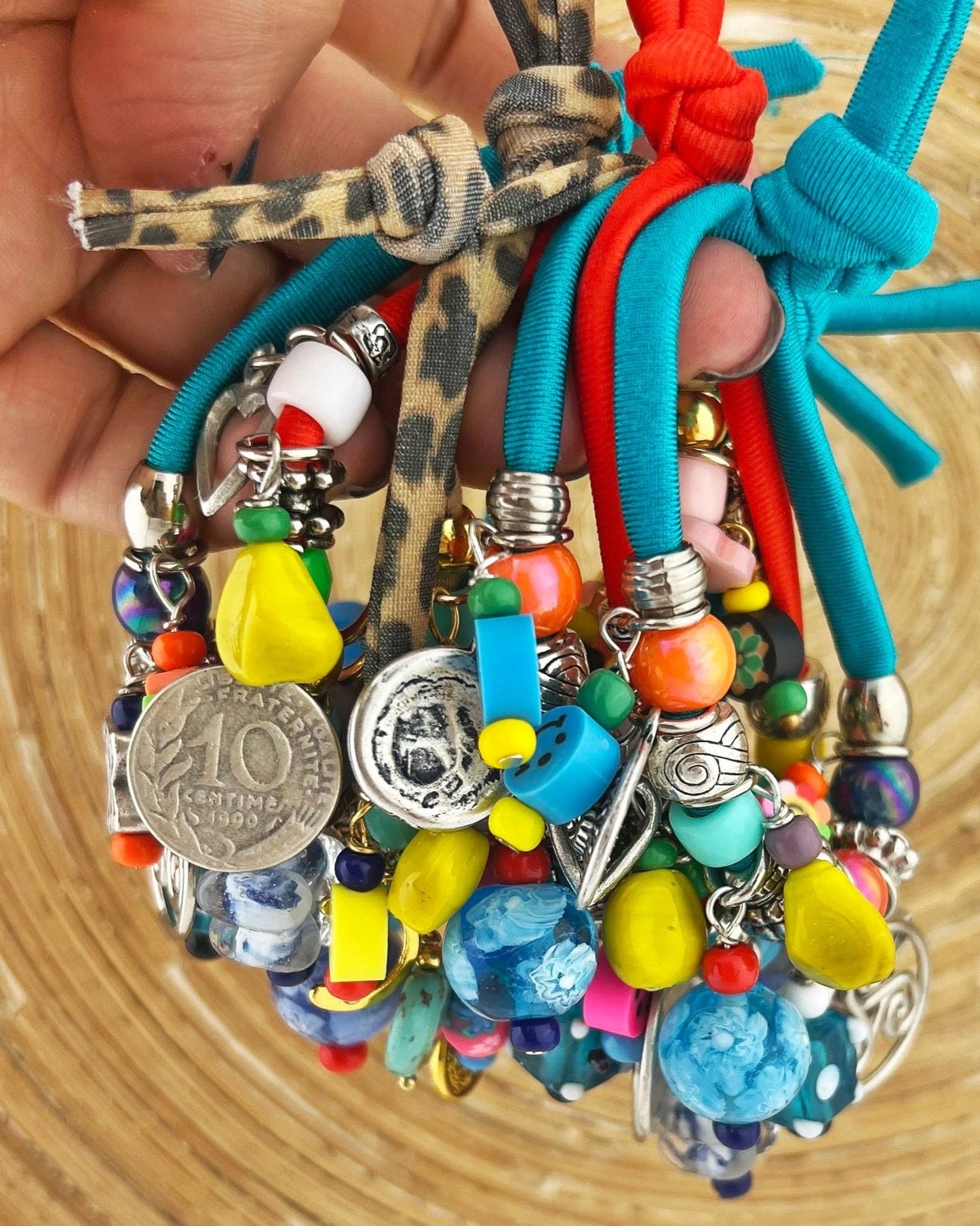 Armbandje Ibiza Bedels Rood - HanneHaves