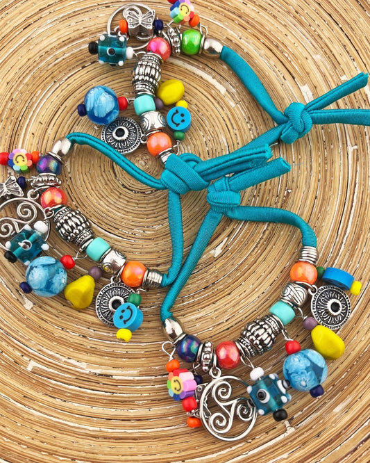 Armbandje Ibiza Bedels Turquoise - HanneHaves