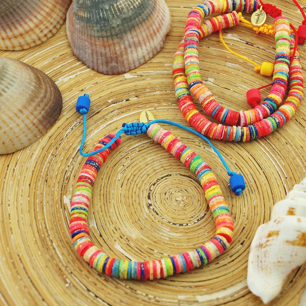 Armband Katsuki multicolor goud glitter - HanneHaves