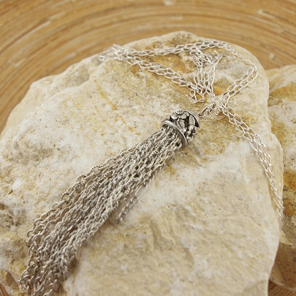 Ketting Fringe Silver Boho - HanneHaves