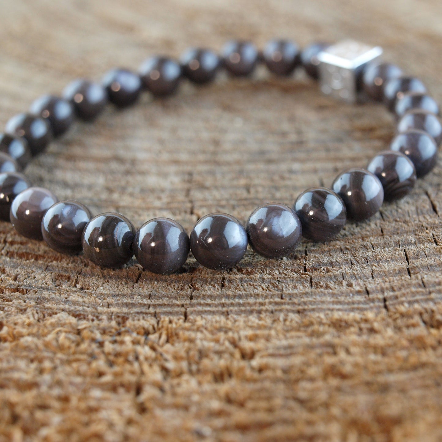 Natuursteenarmband Daniel Cáscara Marrón