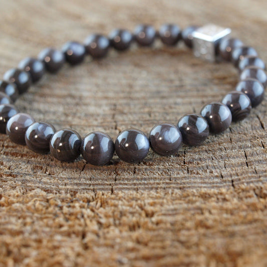 Natuursteenarmband Daniel Cáscara Marrón - HanneHaves