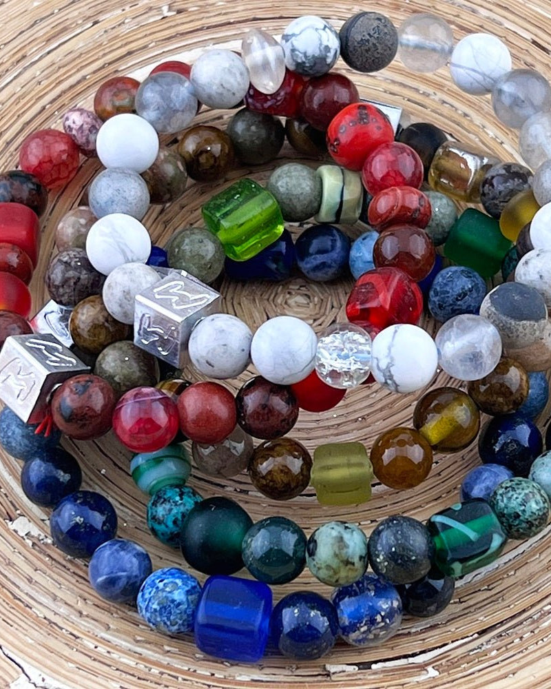 Natuursteenarmband Bohemien stijl - HanneHaves