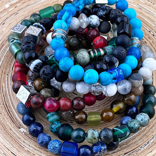 Natuursteenarmband Bohemien stijl - HanneHaves