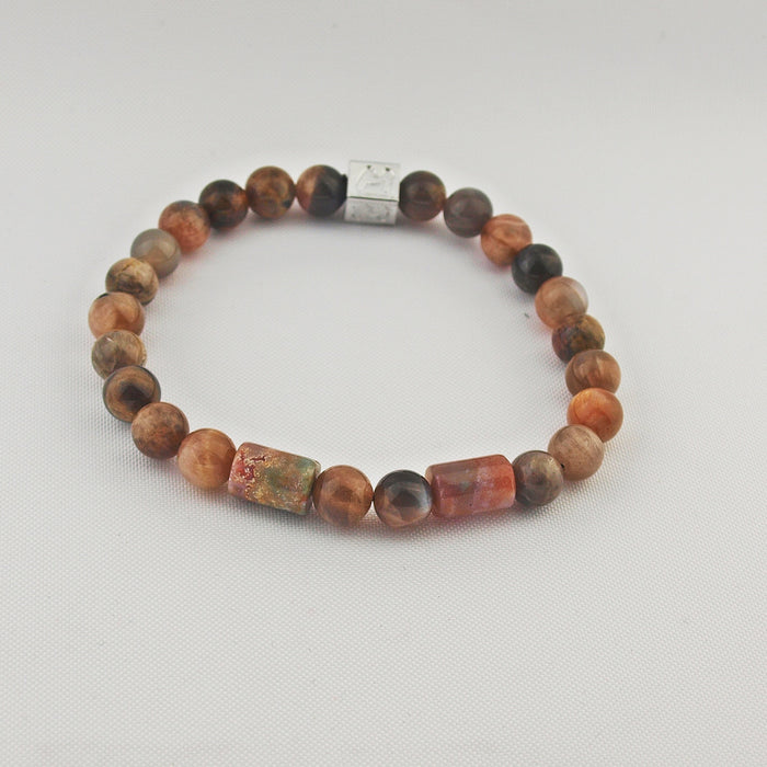 Natuursteenarmband Tube Montae