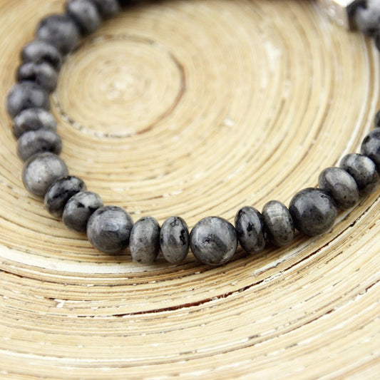 Natuursteenarmband Cubes Stone Clay - HanneHaves