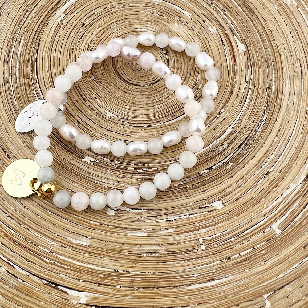 Natuursteenarmband Pearls & Gems Perla - HanneHaves