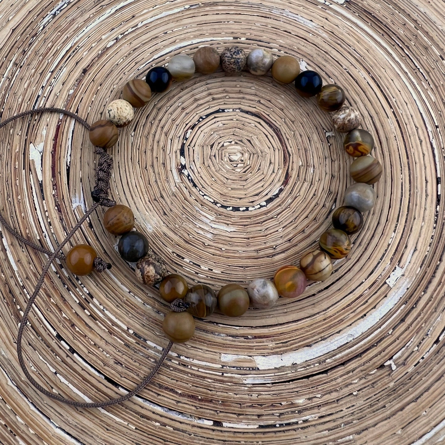 Armband BoHo Gemstones Macrame - HanneHaves