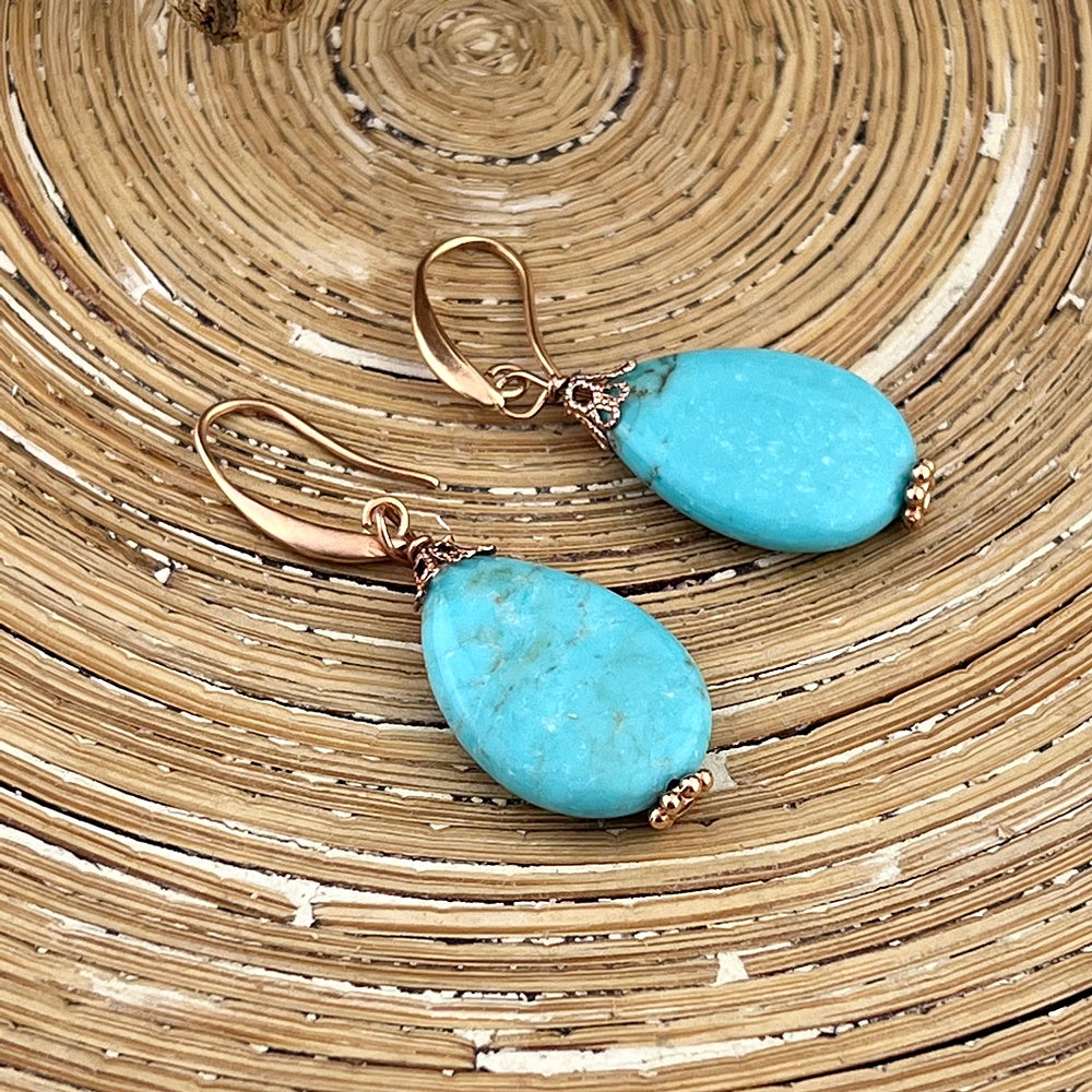 Oorbellen Turquoise Drops