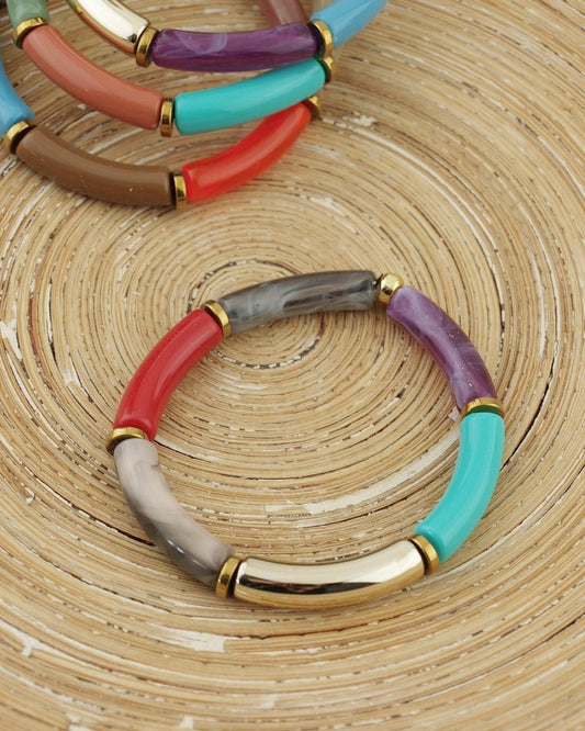 Armband Tube Herfst kleuren - HanneHaves