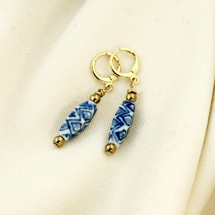 Oorbellen Delfs Blauw cuties