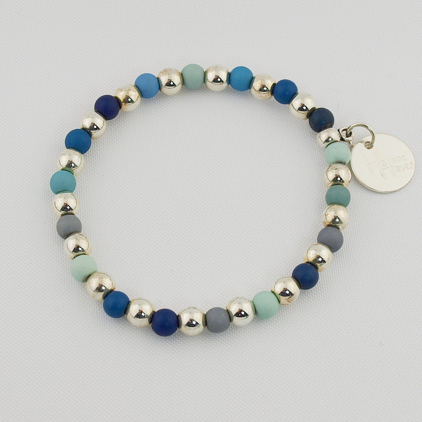 Spring set armbanden Blue Silver