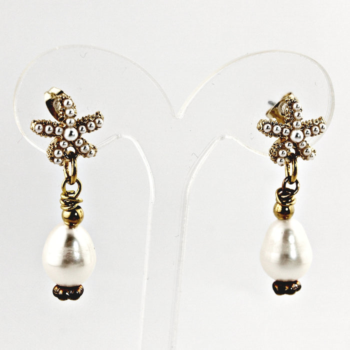 Oorbellen Pearl Starfish