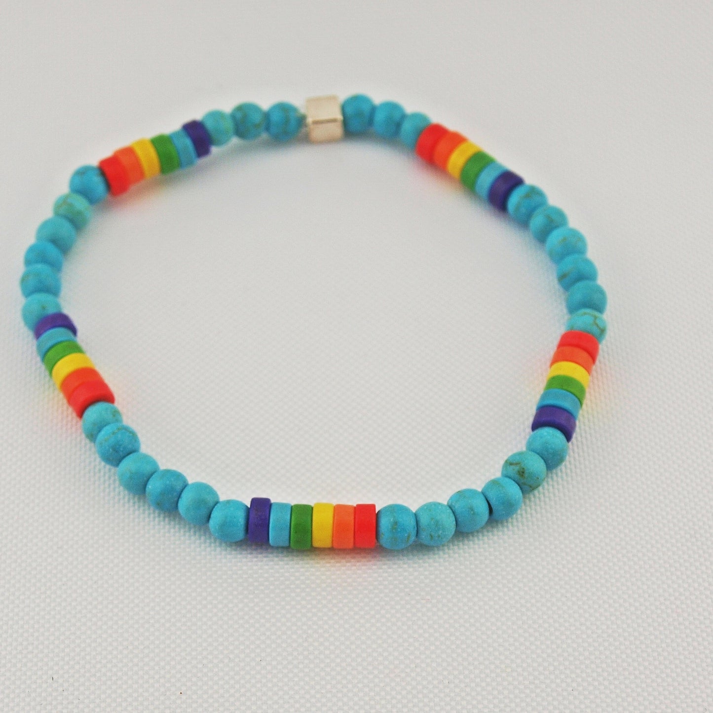 MultiColor natuursteenarmband 4 mm