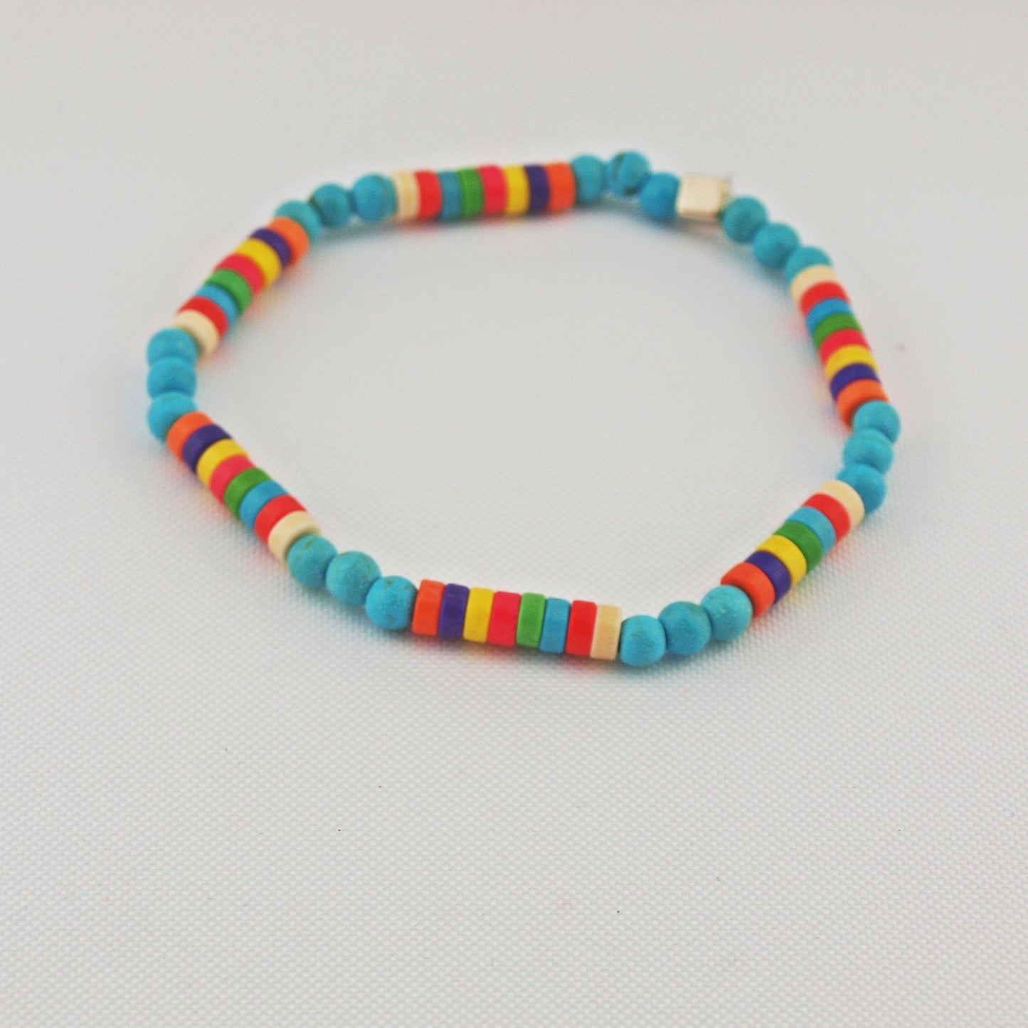 MultiColor natuursteenarmband 4 mm