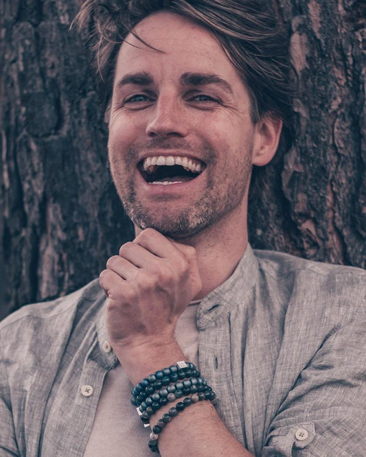 Natuursteenarmband Nataniel - hematiet - HanneHaves