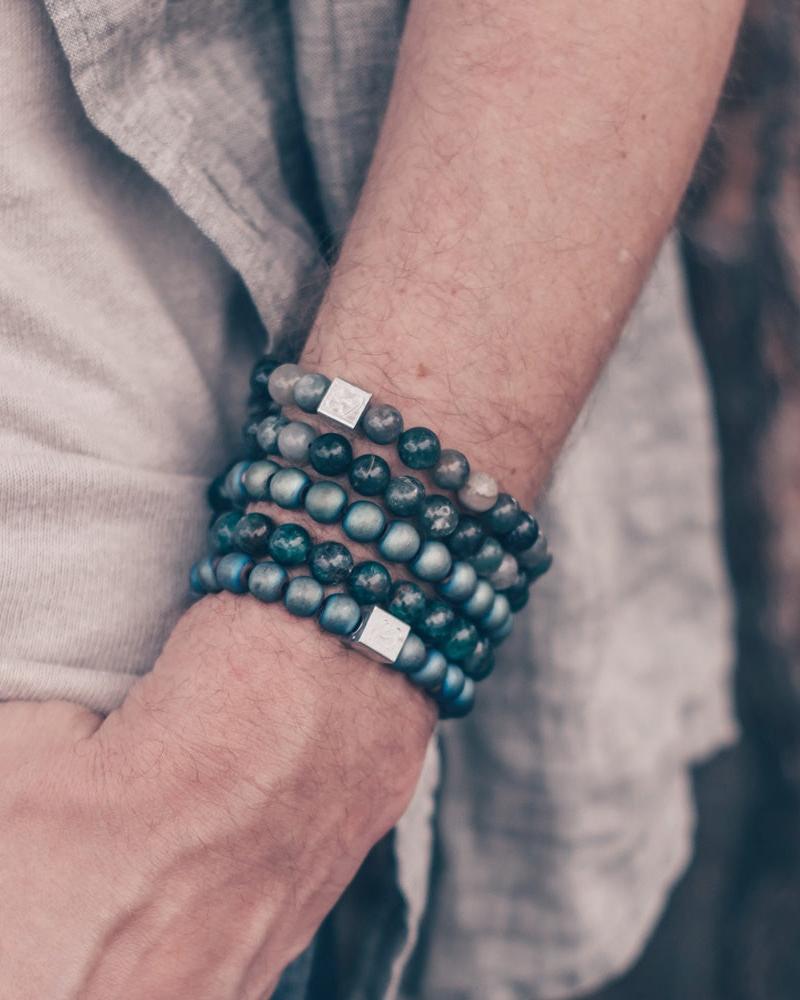 Natuursteenarmband Nataniel - hematiet - HanneHaves