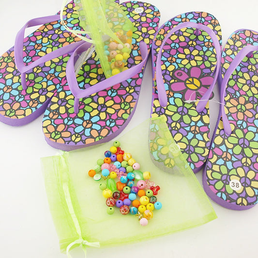 Teenslippers: Flower Power DIY