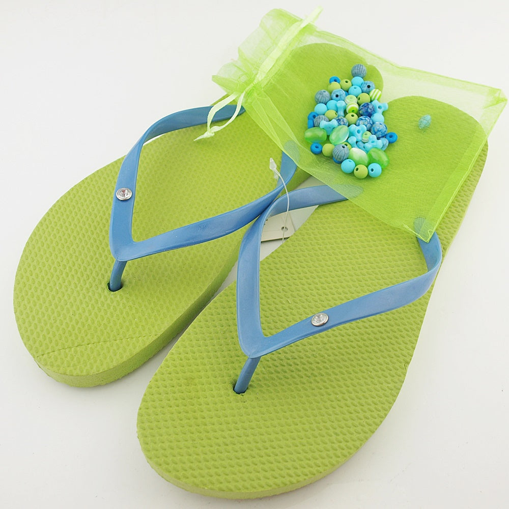 Teenslippers: Green DIY